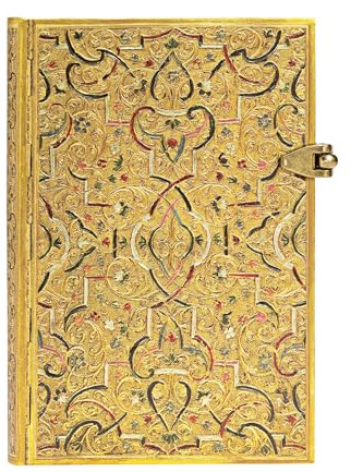 Paperblanks Gold Inlay Mini Li, Mini (140 x 100): Lined Mini