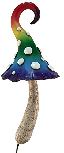GlitZGlam Magische Miniatur Pilz für eine Miniatur Fairy Garden oder Rasen Gnomes. GNOME- Fairy Garden Accessoires (Regenbogen) - Fairy Garden Accessories