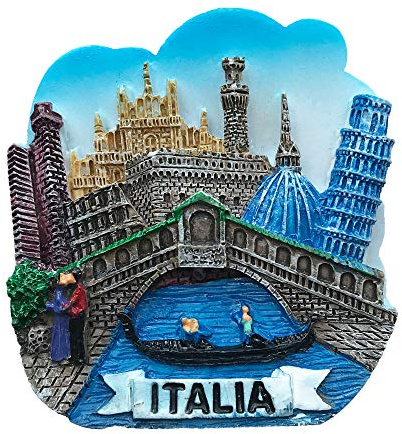 Venedig 3D-Kühlschrankmagnet Italien Touristen-Souvenirs Heimdekoration Venedig Kühlschrankmagnet Reiseaufkleber