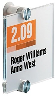 DURABLE Türschild CRYSTAL SIGN, B105 x H105 mm 482019