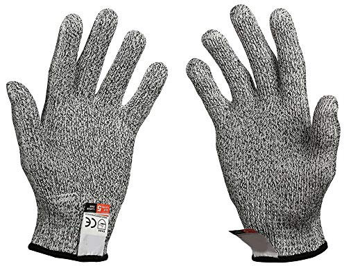 Sicherheitshandschuhe Schnittfeste Handschuhe Level 5 Schutzzertifiziert Sicherheitshandschuhe Fleisch Schnitt Holz Schnitzerei, XL, 1