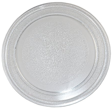 HQRP 9.6 24.5cm Glass Turntable Tray Compatible with Small Microwaves GE General Electric, Hamilton Beach, RCA, Sunbeam Oster LG Goldstar Kenmore Haier Emerson Microwave Oven Plate 9-5/8-inch 245mm