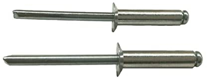 Blindnieten Senkkopf Alu/Stahl Ø 3,0/3,2/4,0/4,8/5,0 Länge und Stück wählbar 50 und 100 (100, 4,8 x 16)