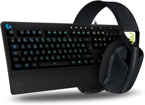 Logitech G213 Prodigy Clavier Gaming + Logitech G435 Lightspeed et Bluetooth sans Fil Casque Gaming