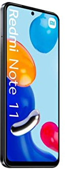 XIAOMI Redmi Note 11 Smartphone 6,43 FHD+ DotDisplay, 90Hz FHD+ AMOLED DotDisplay, 50MP Al Quad Kamera, 5000mAh (typ) Akku, Dual-SIM 6G 128GB Graphitgrau [Globale Version]