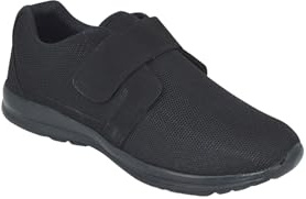 Pegasus Men's Extra Wide Fit Mesh Trainers with Touch Fasten Strap | Breathable & Supportive Lightweight Cushioned Walking Shoes