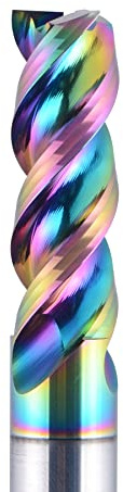 SYLALE 1pc 1-12mm CNC 3 Flute Vollhartmetalllegierung Schaftfräser, DLC-Beschichtung, U-förmiger Fräser for Aluminium DAU3E (Color : DAU3E-D10-L30)