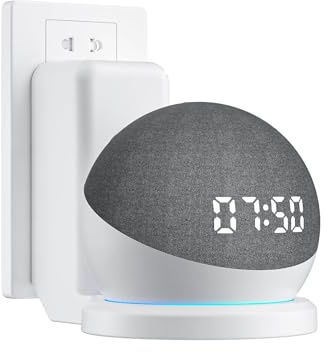 EWIGE Prise murale - Accessoire pour Dot 4/5 gen et Google Speaker - Blanc