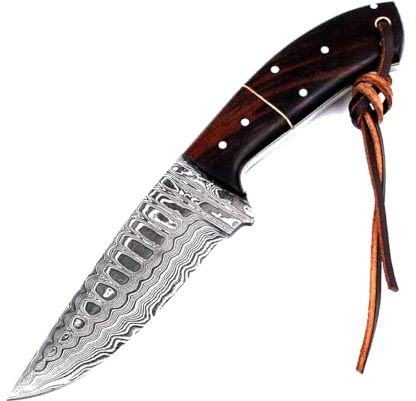 MAQSON Jagdmesser, Damastmesser, Damaszener, Damast, Messer, Bowie, Knife, Huntingknife, Handmade, Handgefertigt 6118EA