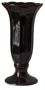 Blumenvasen Dekorativ Vase Lilie Keramik Weiß Blumenarrangement Ornament Creme Kunst Europäisches weißes Porzellan Wohnkultur Vasen(Black)