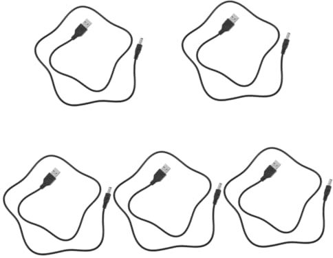 PRETYZOOM 5St Ladekabel für den Mülleimer USB zu dc netzkabel USB-zu-DC-Kabel Ladekabel Schnellladung intelligenter Stecker Ersatz- -zu-Adapter Plastik