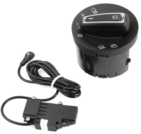 RAQXOLPB Main Light Switch Compatible With For Golf MK7 For Passat 2015 Car Headlight Front Headlight Sensor Module Automatic Switch Control 5GG941431D