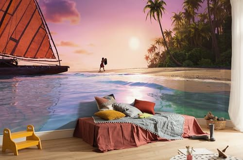 Komar Vlies Fototapete - Disney Moana 2 Ocean Spirit - Größe 500 x 250 cm - Tapete, Kinderzimmer, Kindertapete