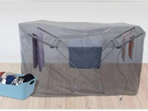 M-V-O Heated Clothes Airer Cover 148D x 55W x 84H cm, Heat Retention Laundry Dryer Cover for Winged Drying Rack, Faster Indoor Clothes Drying, Energy Efficient & Easy Storage