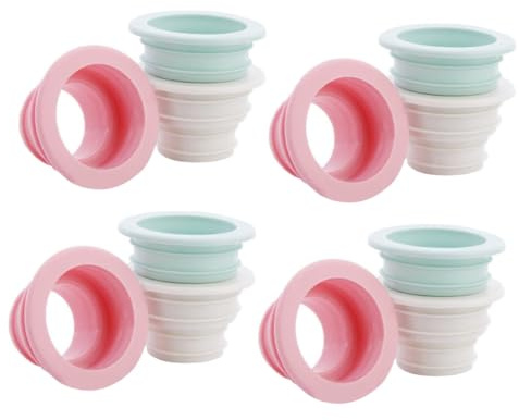 Toddmomy 20 Pièces Anneaux de Joint Étanchéité Silicone pour Siphon Salle de Bain Bouchons Évier et Machine à Laver Anti-odeur et Anti-débordement Kit de Bouchons pour