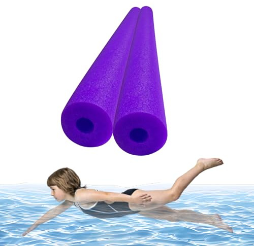 Fideos De Piscina con Agujero, 2 Piezas De Espuma De Fideos De Natación para Niños Adultos, Juguetes De Piscina De 120 Cm, Dispositivo De Entrenamiento para Aeróbicos, Proyectos De Manualidades