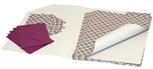 Geschenkpapier-Set I - Schreibgefühl | 5 x Geschenkpapier 50 x 70 cm (90 g/m²), 5 x Grußkarten 15,8 x 11 cm (250 g/m²) + Umschläge