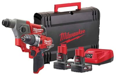 Milwaukee Powerpack 2 Produkte M12 FPP2B-402X MILWAUKEE-12V FUEL-4933459812