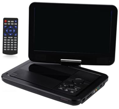 Fangxuee Lettore da 2500 mAh Lettore Dvd Portatile Mobile da 10 Pollici Multifunzione Lettore CD Spina UE