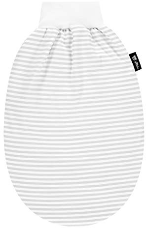 Kinderhaus Blaubär Alvi Schlupfmäxchen Light XL & Windel Blaubaer | Baby Schlafsack | Baby Strampelsack Sommer | Pucksack Alvi 3-6 Monate | Schlafsack Baby 100% Baumwolle | Schlupfsack aus Baumwolle