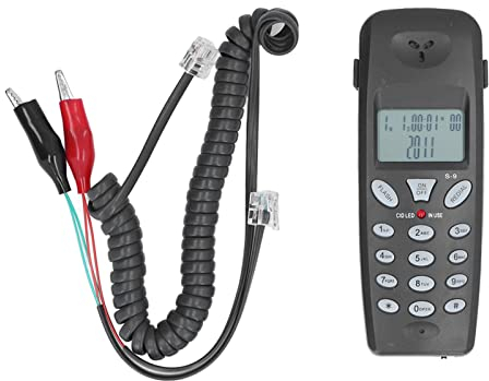 Sladdtelefon, Trådbunden Telefon 16-bitars LCD-skärm Fast Telefon med återuppringningspausfunktion för Hemmakontor