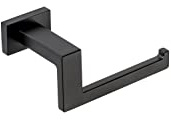141S1-B Toilettenpapierhalter Schwarz Matt – Design Klorollenhalter aus Zink, eleganter WC Rollenhalter in Luxus-Qualität für Moderne Badezimmer