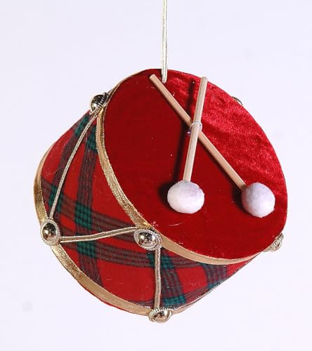 Selezione Cartoleria Varzi Dal 1956 Addobbo Albero Di Natale Tamburo Rosso 15cm