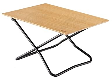 ALEjon Klappbarer Campingtisch aus Bambus – tragbar und robust, erweiterte Oberfläche aus Aluminiumlegierung, 30 kg Tragkraft