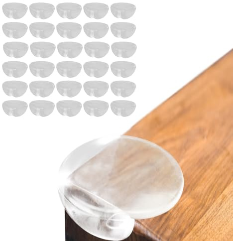 30PCS Protector Esquinas Bebe, Protector Esquinas Bebe, Esquineras Protectoras Bebe Transparentes Protectores Esquinas Bebes, Mesa Muebles Cubre Esquinas Fuerte Adhesion Protege Bebe