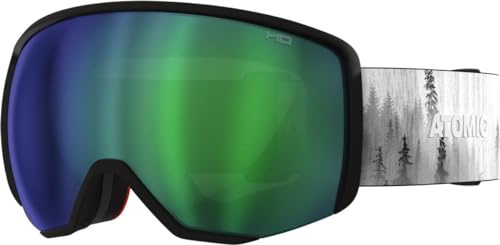 ATOMIC REVENT L HD Skibrille - Maverick - Skibrillen mit kontrastreichen Farben - Hochwertig verspiegelte Snowboardbrille - Brille mit Live Fit Rahmen - Skibrille mit Doppelscheibe
