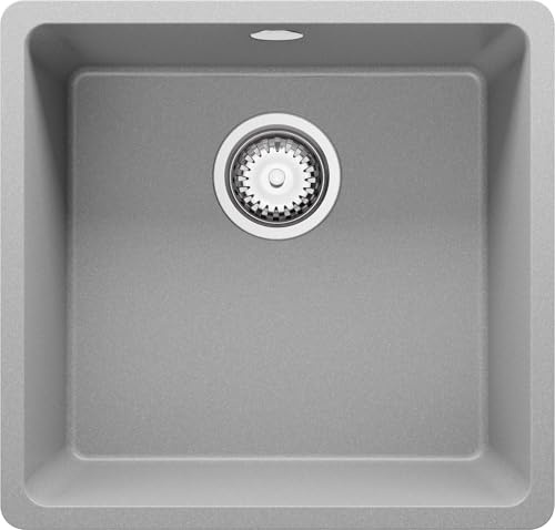 PRIMAGRAN Lavello da Cucina Grigio - Venezia Easy Slim, 46x44cm