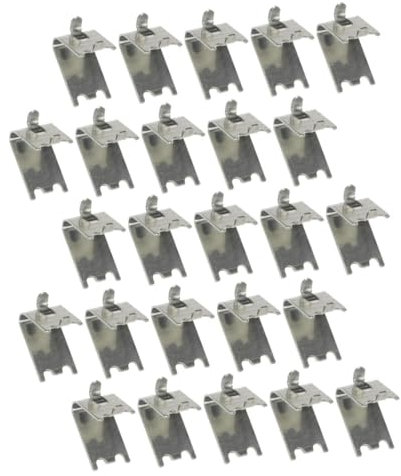 WHAMVOX 25pcs Freezer Rack Clips Refrigerator Shelf Replacement Metal Support Clamps Hooks for Fridge Cooler Shelf Braces