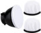 2 calzini diffusori di luce, 18 cm, copertura per lampada diffusore, bianco, morbido, riflettore, per studio stroboscopico, riflettore, riflettore, luce flash ad anello, riflettore standard
