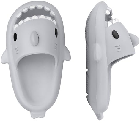 IASKDIN Ciabatte Squalo Ragazzi Ragazze Shark Slippers Uomo Donna Scarpe da Spiaggia e Piscina Estive Sandali Pantofole da Bagno