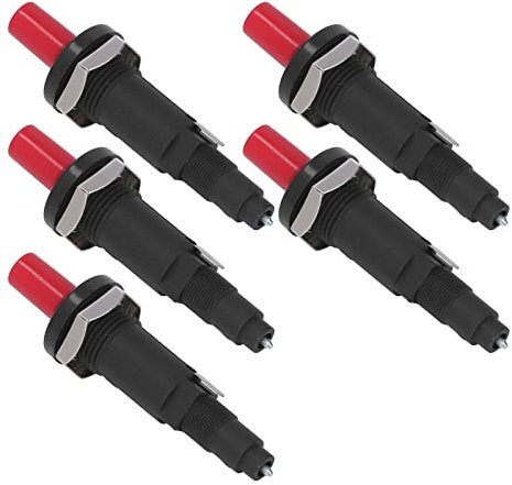 Phefop Allumeur Piézo 5 Pièces Allumeurs de Gril pour la Cuisine en Plein Air, Briquet de Cuisine à Bouton-Poussoir pour Barbecues