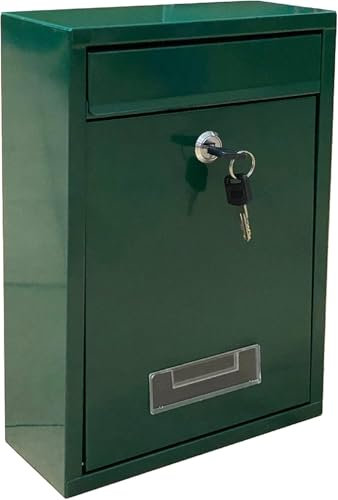 Kippen 10006AG - Cassetta Postale Modello MAIL di Colore Verde. Dimensioni: 320x215x90mm.