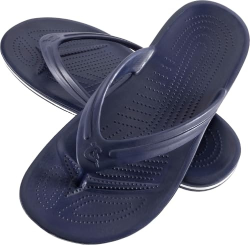 Cressi Bubble Flip Flop Blue Navy 37/38-Ciabatte Infradito Adulto in Gomma Eva, Dry, Comode, Resistenti e Leggere, Suola Plantare Antiscivolo di Lunga Durata, per Spiaggia e Piscina, Blu Navy, 37/38