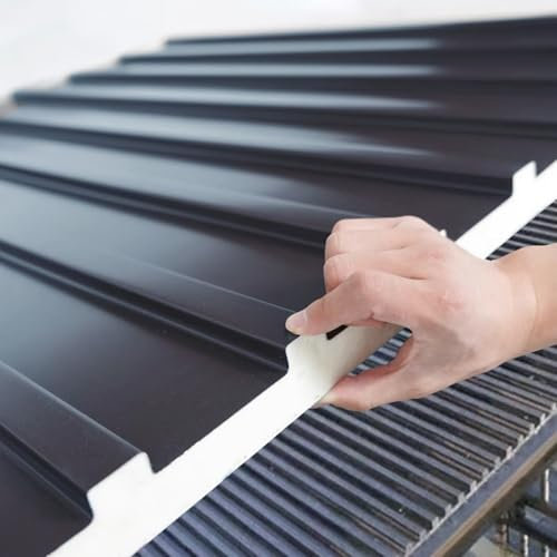 Paneles para Tejado Láminas de Techo de Metal Corrugado Empalmables, Tablero de Revestimiento a Prueba de Viento Engrosado con Relleno de Policarbonato, Tableros de Cubierta para Toldos, Paneles de Te