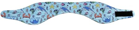 Diadema de natación ajustable, cubierta protectora para las orejas, cómoda diadema de natación para niños y adultos