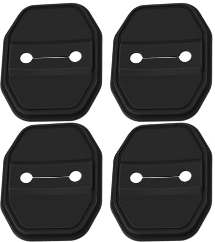 LT Easiyl 4pcs Car Door Lock Buckle Silicone Protective Covers 87.5 x 68.5 mm Compatible with Mercedes AMG Black