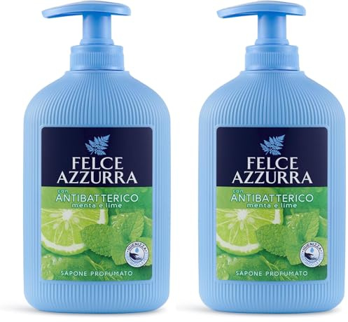 Felce Azzurra - Sapone Liquido Mani Antibatterico Profumato, Igienizza e Idrata, Sapone Mani per Igiene Quotidiana con Tea Tree, Lime e Menta, Delicato sulla Pelle e Dermatologicamente Testato, 300 ml