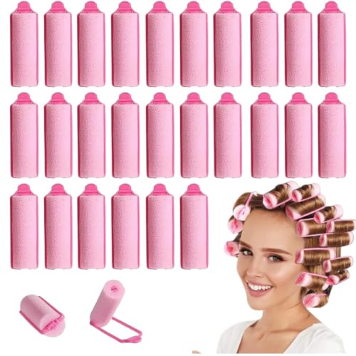 28 Pcs Soft Sponge Hair Rollers, Foam Rollers Hair, Rollers for Hairs Curling, Roller Foam Styling Hairs for Women, Curler Home DIY Curling Tool for Effortless Waves & Curls, No Heat Damage