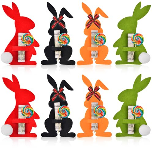 Ostern Geldgeschenke Verpackung, 8 Stück Ostergeschenke Erwachsene Kinder, Geldgeschenk Ostern, Osterhasen Geldgeschenk Hüllen Osterdekorationen.