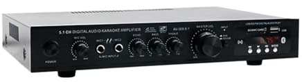 Amplificador de audio, Altavoz estéreo AV-369BT con Bluetooth 5.1 y 6 canales HiFi Para el hogar, karaoke