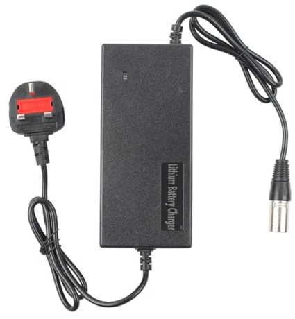 54.6V 2A Charger, 3-Pin XLR Plug, Electric Bike Lithium Battery Charger for 48V Battery, 48V AC Power Supply for E-bike and e-scooter
