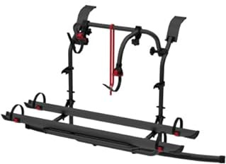 Fiamma Fahrradträger für Ford Custom, für 2 Fahrräder/E-Bikes, Heckklappen-/Hochdachmontage, Deep Black, 50 kg Tragkraft, 8,6 kg