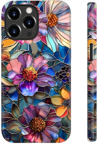 ESDOT for iPhone 14 Pro Case,Cute Preppy Floral Cover for Women | Compatible with Magsafe, Dual-Layer Hard Shell + Soft Silicone, Trendy Aesthetic Y2K Phone Cover for Girls