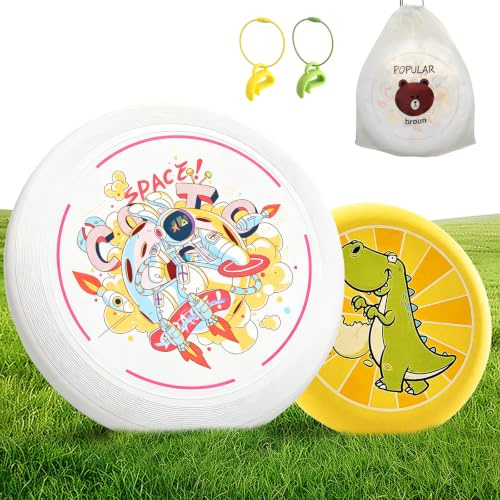 PNANLYA Frisbee 175g, Outdoor Wettkampf Ultimate Frisbee, Ultimate Flying Disc Strandspielzeug, Wurfscheibe für Erwachsene Wurfring als Garten & Strandspielzeug (mit Aufbewahrungstasche & Clips)