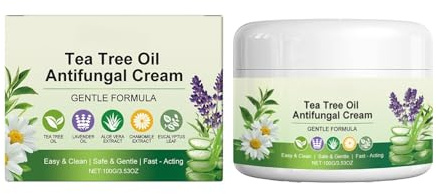 Crème antifongique à l'huile d'arbre à thé - une formule douce contenant des extraits naturels, adaptée aux peaux irritées, aux démangeaisons et aux infections fongiques