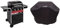 Char-Broil 3 Burner Hybrid Gas and Coal Barbecue Grill and Cover, Black